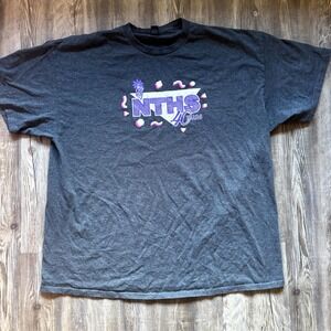 NTHS 40 Years T-Shirt Gray Gildan Ultra Cotton 2XL – Retro Graphic Tee